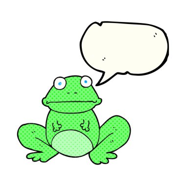 çizgi roman konuşma kabarcık karikatür kurbağa
