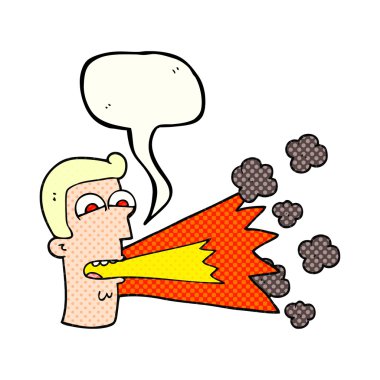 bağıran adam çizgi roman konuşma balonu çizgi film