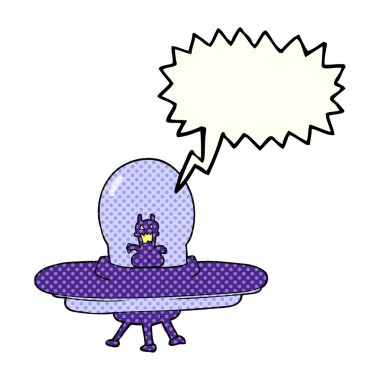 çizgi roman konuşma kabarcık karikatür uzay gemisi
