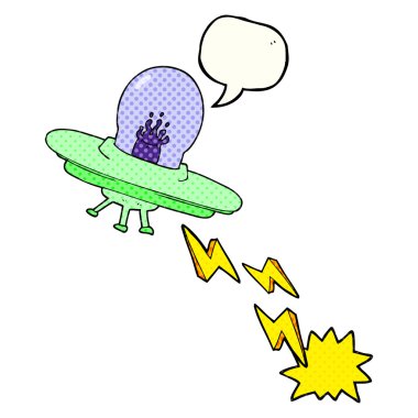 çizgi roman konuşma kabarcık karikatür uçan daire