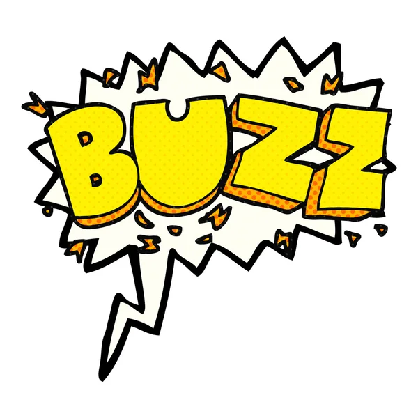 Fumetto discorso bolla fumetto Buzz simbolo — Vettoriale Stock