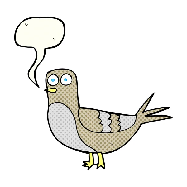 Çizgi roman konuşma kabarcık karikatür güvercin — Stok Vektör
