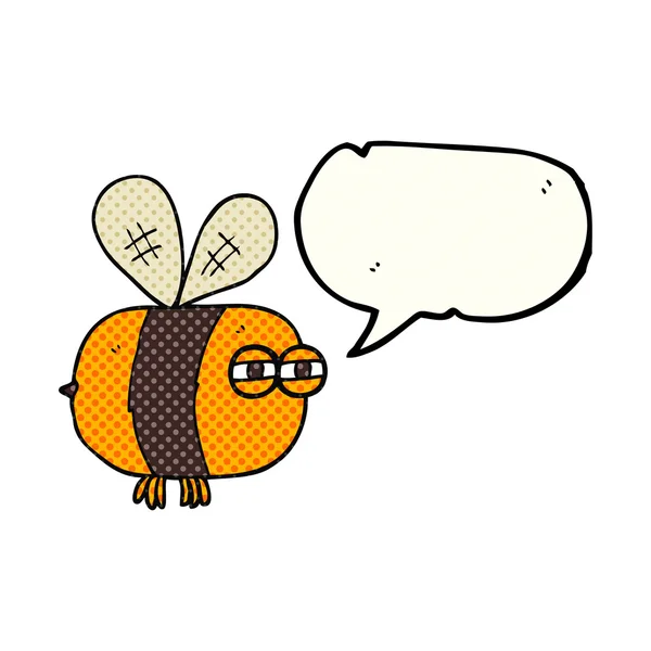 Serietidning pratbubbla cartoon arg bee — Stock vektor