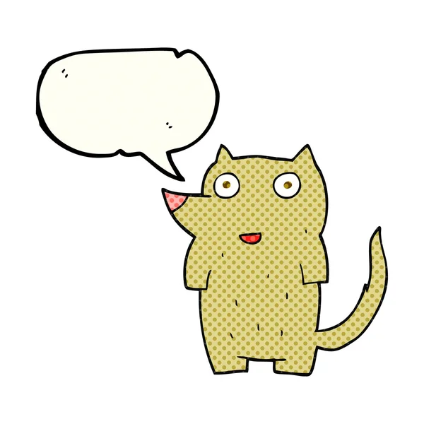 Bande dessinée discours bulle dessin animé chien — Image vectorielle
