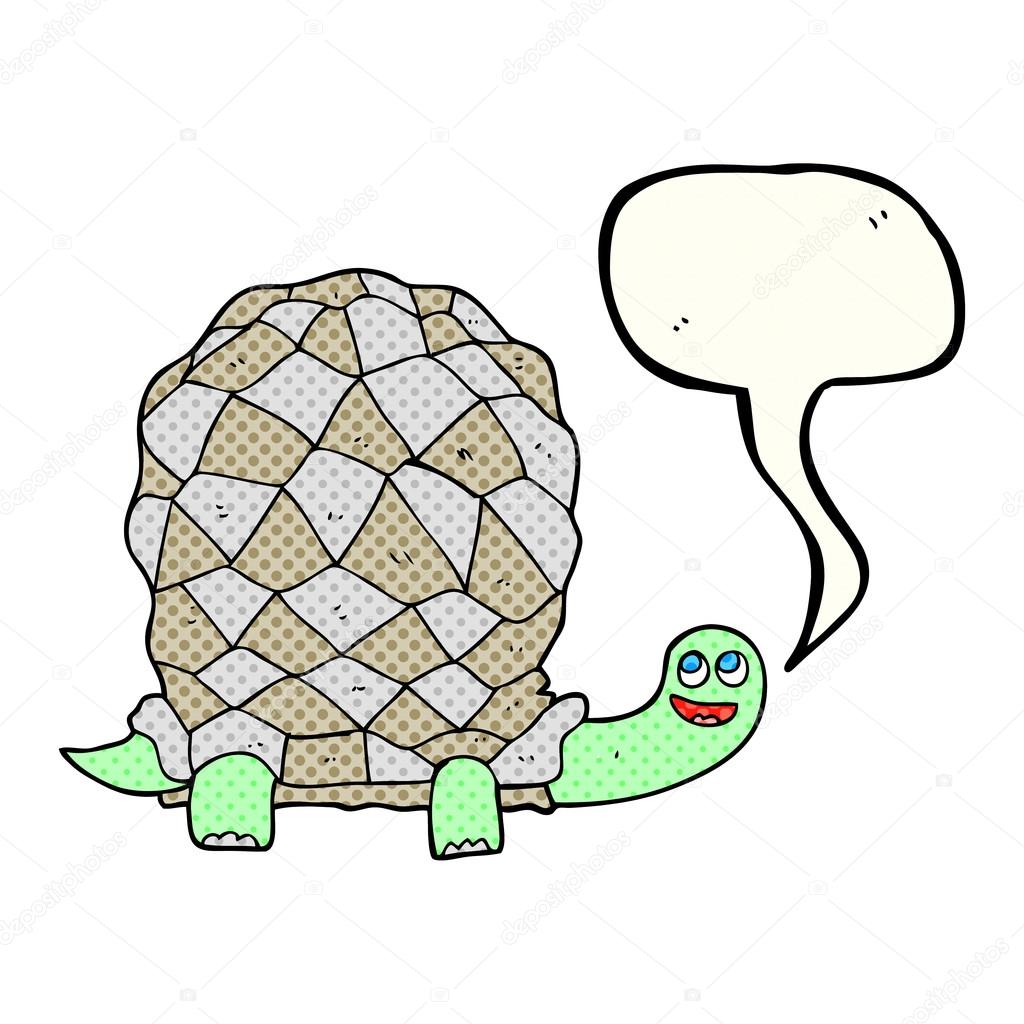Comic Buch Sprechblase Cartoon Schildkrote Stockvektor C Lineartestpilot