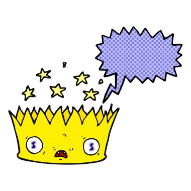 çizgi roman konuşma balonu çizgi film sihirli taç