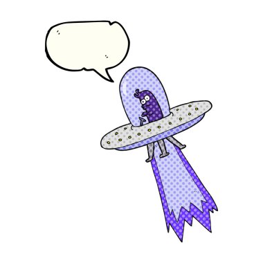 çizgi roman konuşma kabarcık karikatür uçan daire