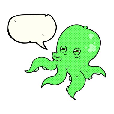 çizgi roman konuşma kabarcık karikatür ahtapot