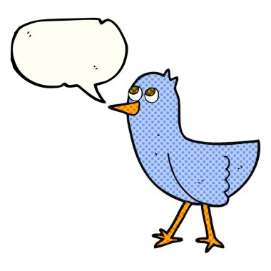 çizgi roman konuşma kabarcık karikatür kuş