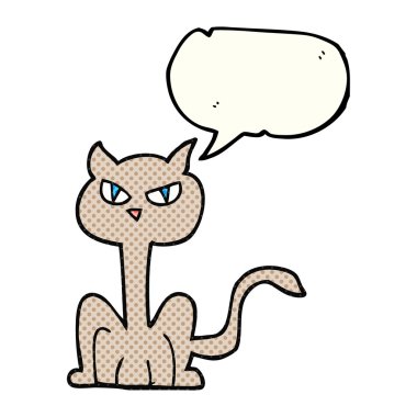 çizgi roman konuşma balonu kızgın kedi çizgi film