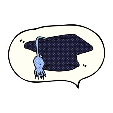 çizgi roman konuşma kabarcık karikatür mezuniyet kap