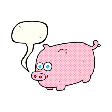 çizgi roman konuşma kabarcık karikatür domuz