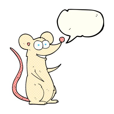 çizgi roman konuşma balonu karikatür mutlu fare