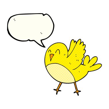 çizgi roman konuşma kabarcık karikatür kuş