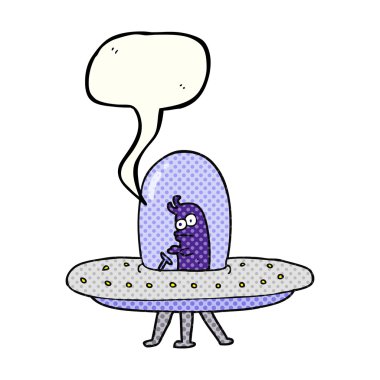 çizgi roman konuşma kabarcık karikatür uçan daire