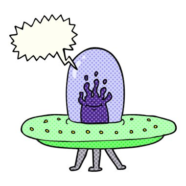 çizgi roman konuşma kabarcık karikatür uçan daire