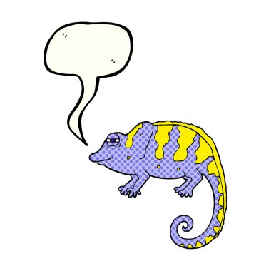 çizgi roman konuşma kabarcık karikatür bukalemun