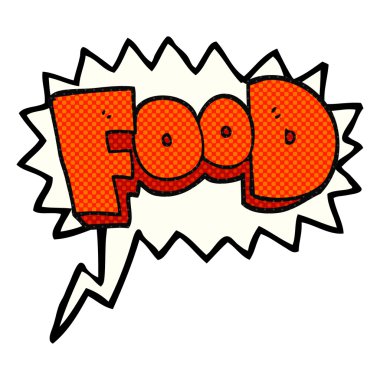 çizgi roman konuşma kabarcık karikatür kelime gıda