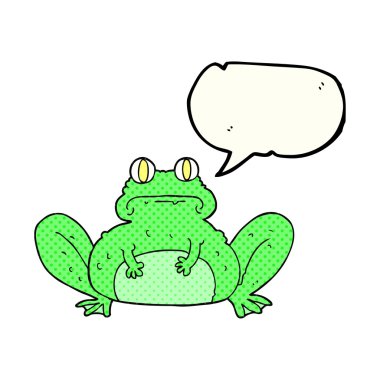 çizgi roman konuşma kabarcık karikatür kurbağa