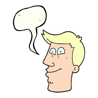 çizgi roman konuşma kabarcık karikatür erkek yüz