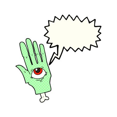 çizgi roman konuşma kabarcık karikatür ürkütücü göz el