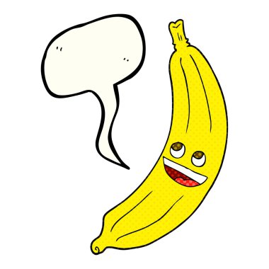 çizgi roman konuşma kabarcık karikatür muz