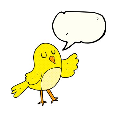 çizgi roman konuşma kabarcık karikatür kuş