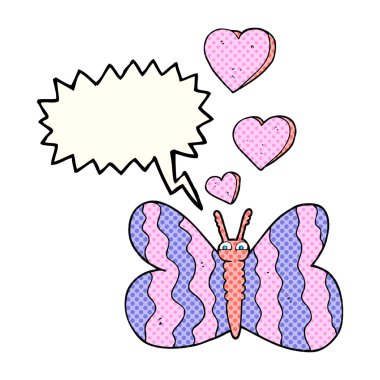 çizgi roman konuşma kabarcık karikatür kelebek