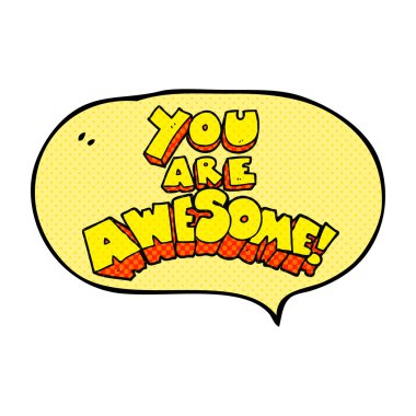 Müthiş çizgi roman konuşma kabarcık karikatür işareti vardır