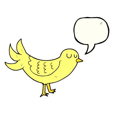 çizgi roman konuşma kabarcık karikatür kuş