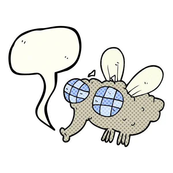 Comic-Buch Sprechblase Karikatur fliegen — Stockvektor