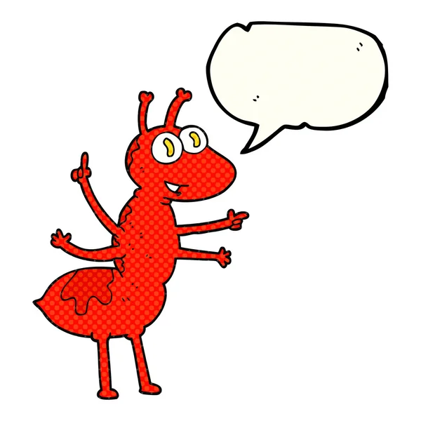Fumetto discorso bolla formica del fumetto — Vettoriale Stock
