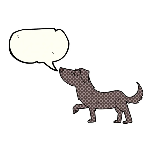 Cómic discurso burbuja dibujos animados perro — Archivo Imágenes Vectoriales