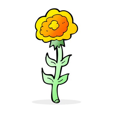 Gül karikatür çizimi