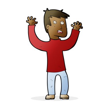 dehşete adam çizgi film