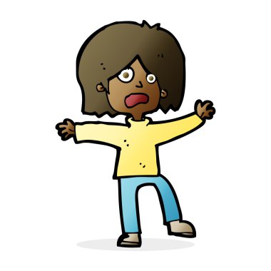 karikatür mutsuz kişi