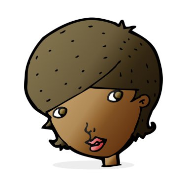 karikatür samimi kadın