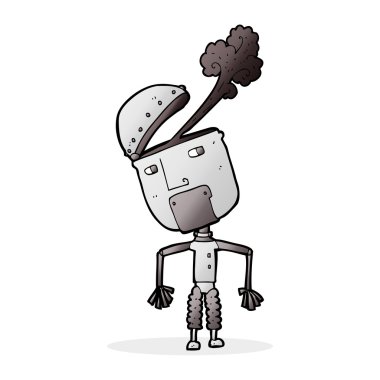 karikatür komik robot