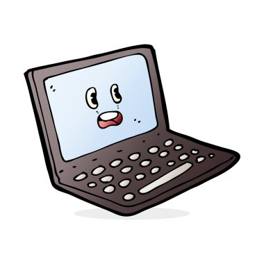 karikatür dizüstü bilgisayar