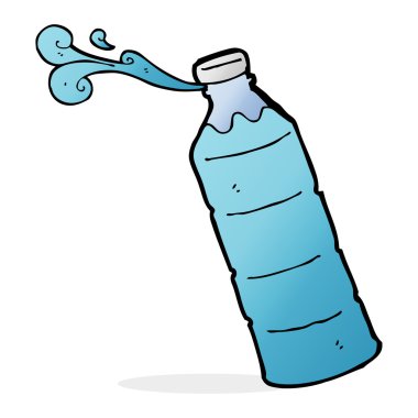 karikatür portakal suyu şişesi