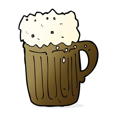 çizgi film kupası bira.