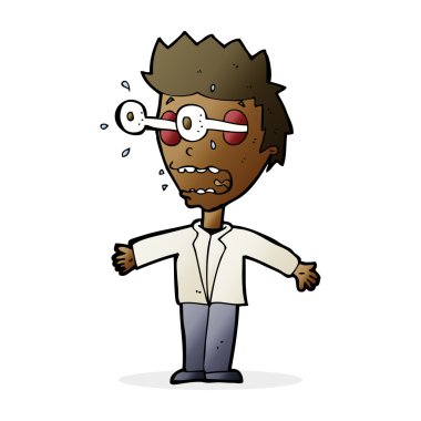 karikatür bakan adam