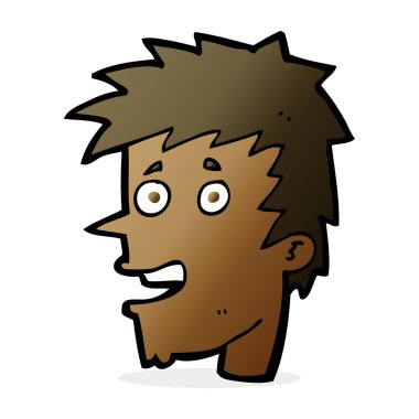 çizgi film mutlu çocuk yüzü