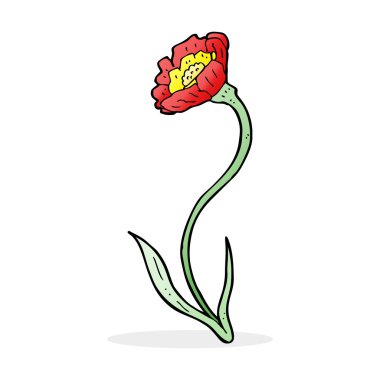 karikatür çizim çiçek