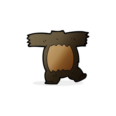 karikatür kara ayı vücudu