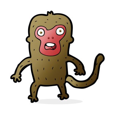 çizgi film illüstrasyon maymun