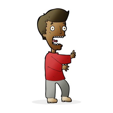 dehşete adam çizgi film