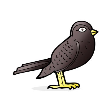 karikatür Bahçe kuş