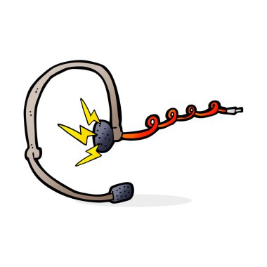 çizgi film çağrı merkezi kulaklığı