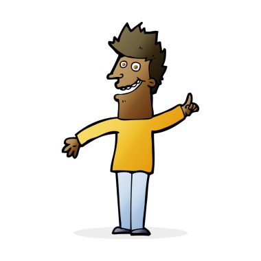 mutlu bir adam çizgi film